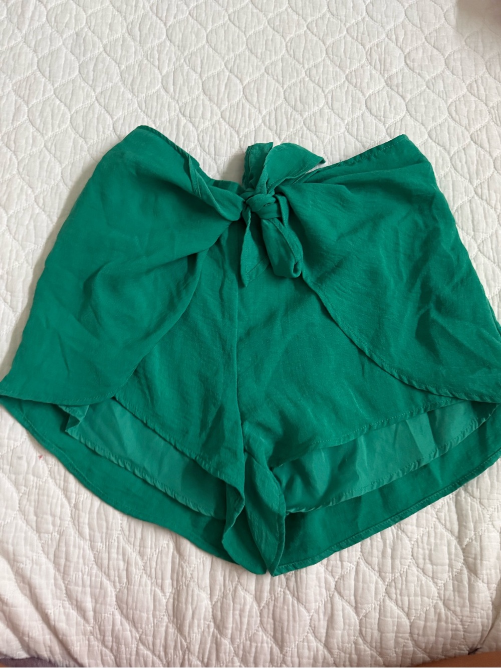 Jack by BB Dakota Emerald Tie-Front High-Rise Skort